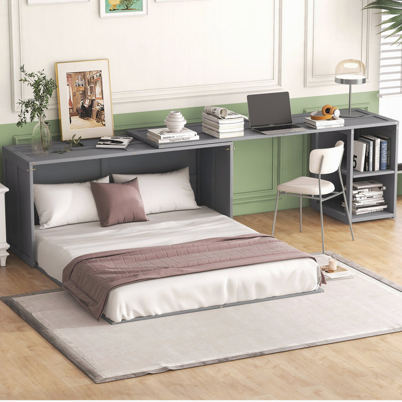 Gloricely Storage Bed, Gray
