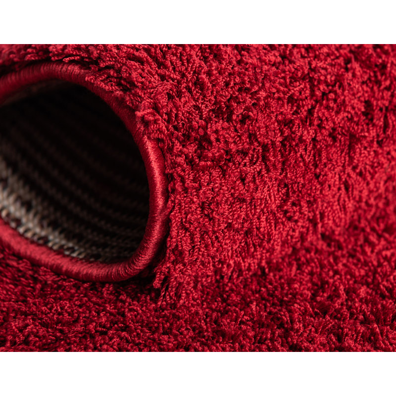 Charlton Home® Baynes Performance Blood Red Rug & Reviews | Wayfair