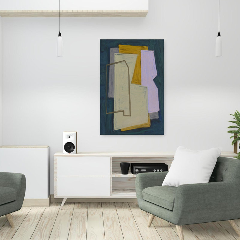 Art contemporain contemporain abstrait, H 36 po x l 24 po