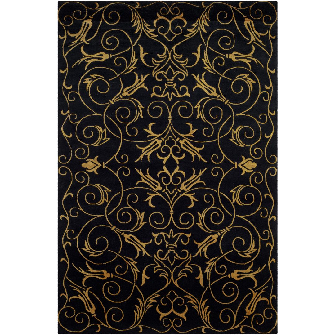 Honora Hand Knotted Silk & Wool Pile Floral Rug Safavieh Rug