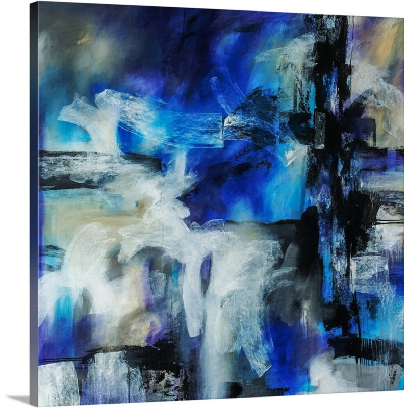 Peinture Mallon «Azure Dreams», H 24 po x l 24 po x P 1,5 po, Toile tendue