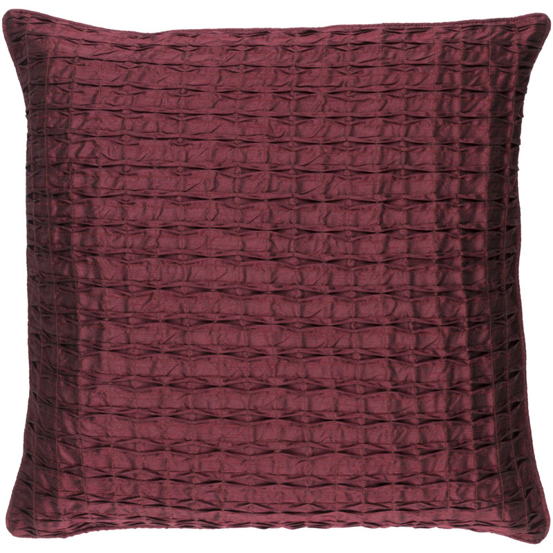 Rutledge Pillow Cover, 22" H x 22" W x 0.25" D, Purple