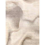 Hand Knotted Area Rug in Ivory And Beige