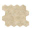 Marbre hexagonal jaune or beige, marbre naturel, pour mur, finition texturée FS, marbre cannelé 3D, pierre naturelle, marbre véritable, marbre véritable, 1 boîte de 12 pièces