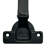 Kit 6 Hinge 105 Degree + Cross Plate Frameless Soft Close 3D Cam Clip On Half Overlay Matte Black-103958669