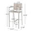 29.50" Barstools with Silver Rust-Proof Aluminum Frame, Set of 2