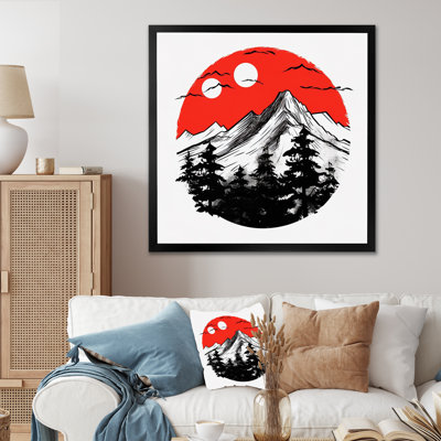 " Japon Sunrise on Samurai Land III " Mixed Media and Color Photography Print