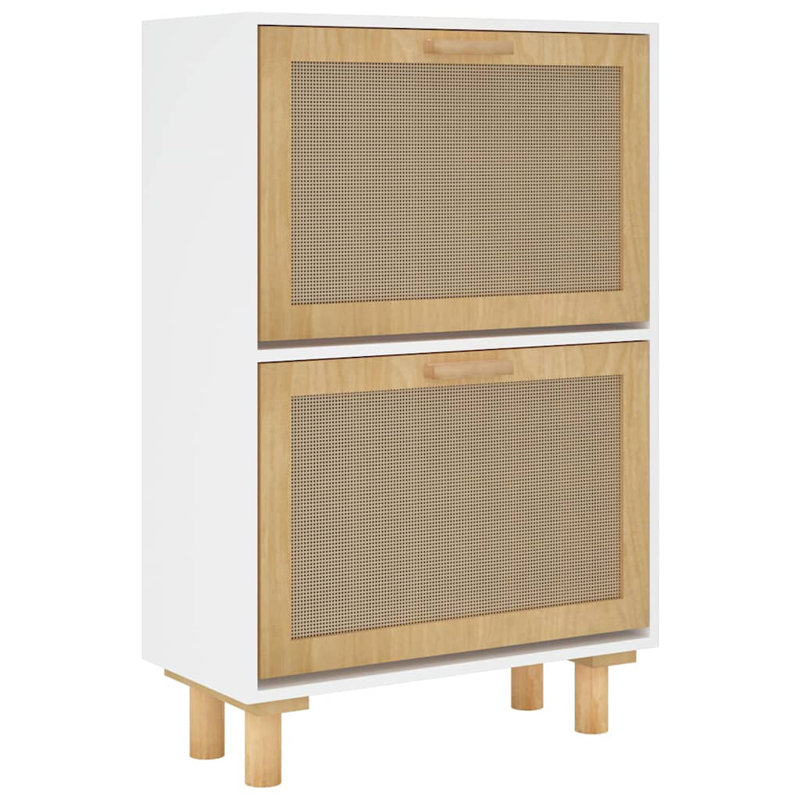 Flip Down Shoe Storage, White