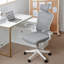 Chaise de bureau ergonomique en filet Choturam avec accoudoirs réglables et soutien lombaire-1108126709
