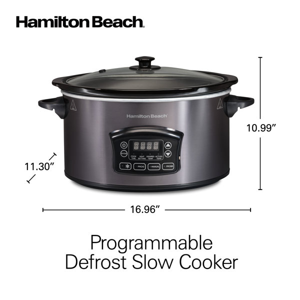 Hamilton Beach FlexCook 6 Qt Stay or Go Slow Cooker - Stainless