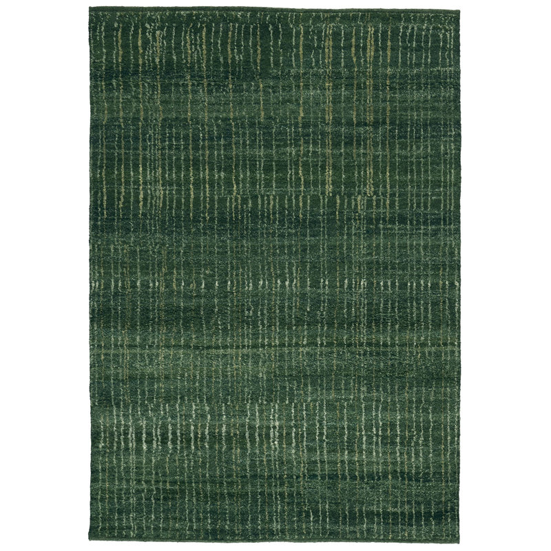 New Textures Collection Handmade Wool Area Rug, Rectangle 8' x 10'
