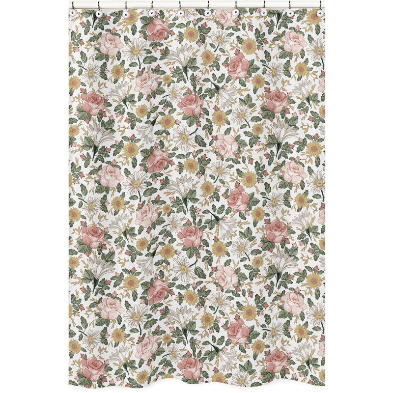 Rideau de douche simple Vintage Floral