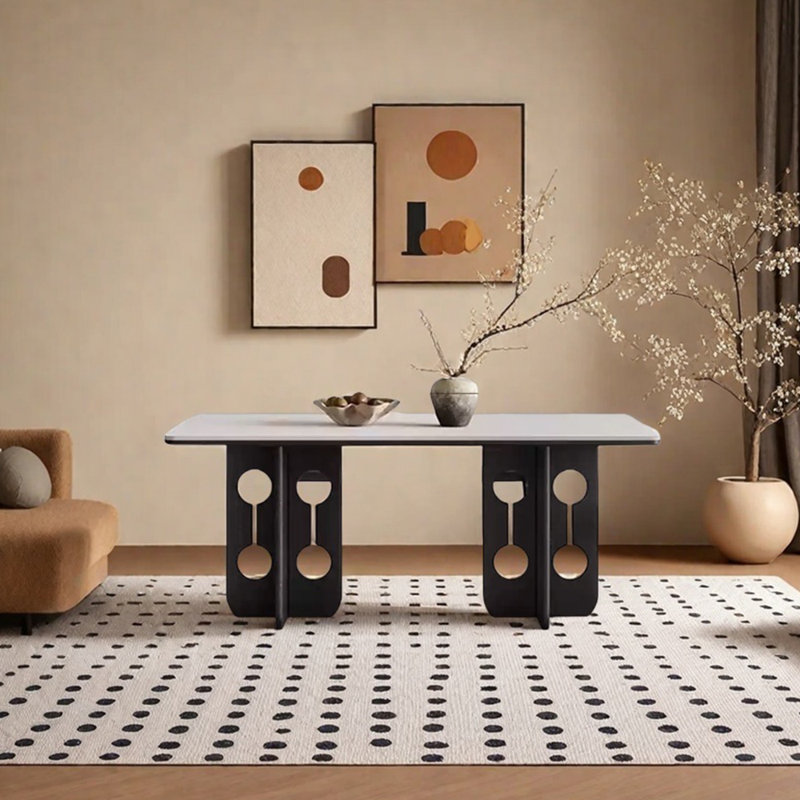 High-end sintered stone dining table, 29.53”H x 78.74”L x 35.43”W