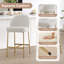 Tabouret de comptoir moderne 27 po avec structure en métal-688825617