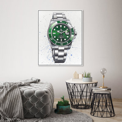 Rolex Emerald Painting on Canvas Rolex Emerald Painting on Canvas