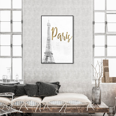 Paris Heart - reproduction d'impression sur toile