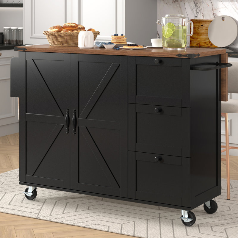 Kitchen Island, Black