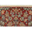 Tapis traditionnel noué à la main rouge en laine / soie rouge 2 pi 8 po x 2 pi Nain