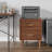 Nightstand, Nightstands With Charging Station, Brown Fluted Night Stands With 2 Drawers And Open Shelves, Wooden Bedside Table Modern End Table For Bedroom Living Room Sofa Office(Brown, 1pc)-1100766584-1090368621