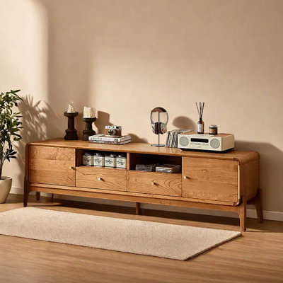Meuble télé minimaliste en cerisier