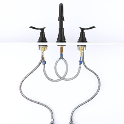 Bathroom faucet with 360 degree turn spout