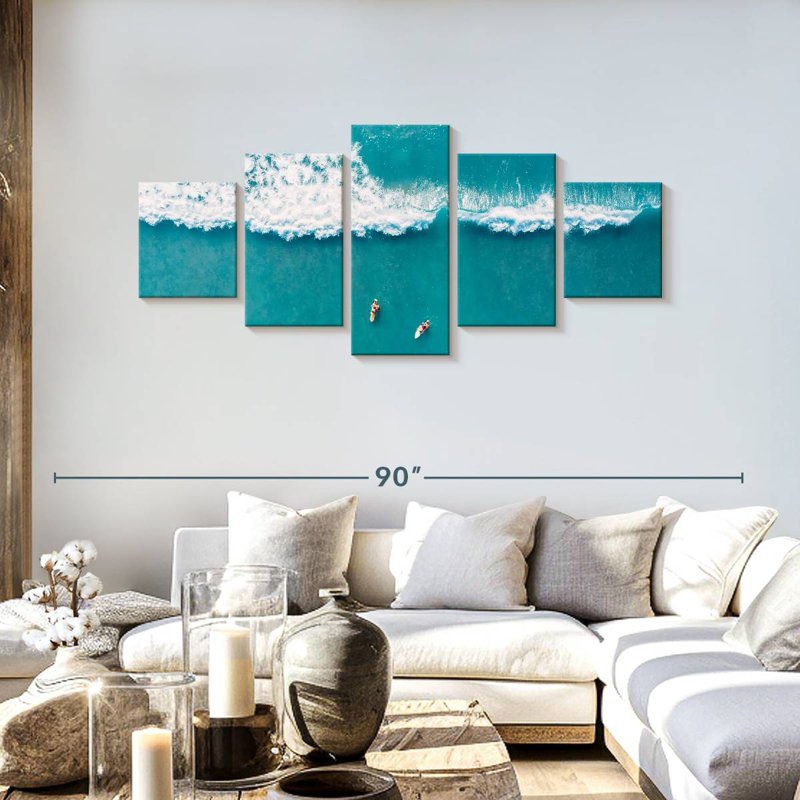 Surfers On Ocean Wave