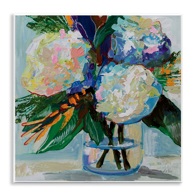 "Bold Summer Blooms", art mural sur bois par Jeanette Vertentes