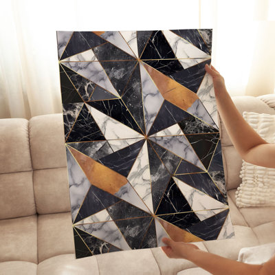«Abstract Geode Shapes VII», reproduction d'art moderne sans cadre