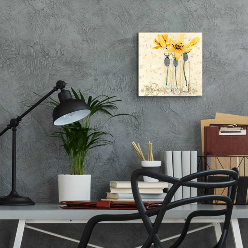 «Inspired Yellow» par Inconnu JD, H 12 po x l 12 po x P 0,13 po