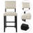 Ennu Upholstered Counter Stool with Solid Wood Frame-87113423