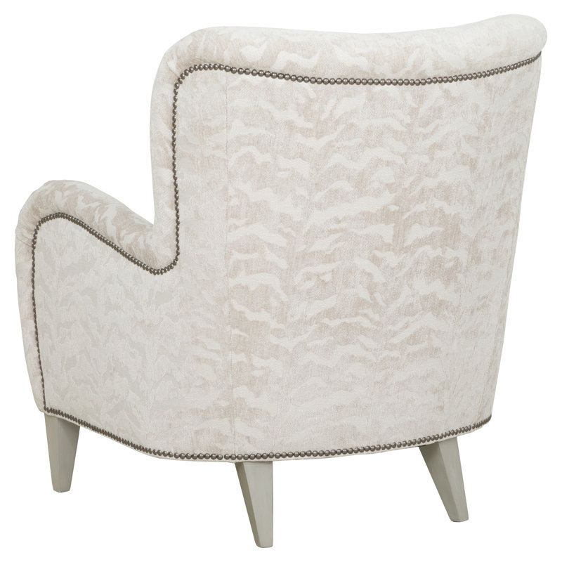 Melrose Wingback Chair, Walnut, 9930 Driftwood
