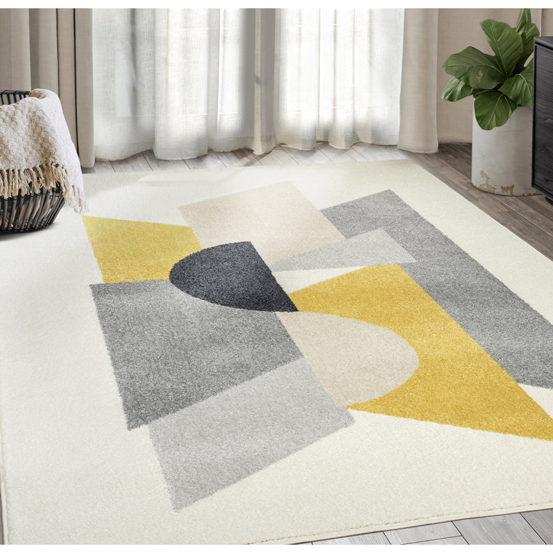 Tapis à motif géométrique moderne Abani Rugs Douglas DEC210A, Rectangle 5 pi 3 po x 7 pi 6 po
