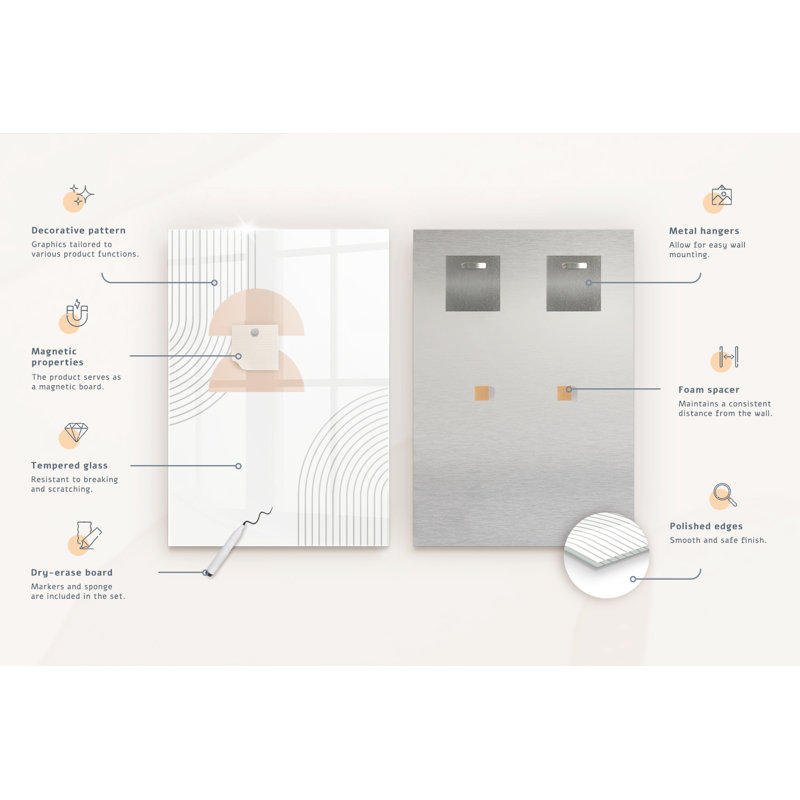 Magnetic Glass Dry Erase Board