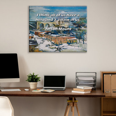 Astoria Grand Gallery Wrapped Canvas By Stuart Aken: "Inspiration fires you up; motivation keeps you