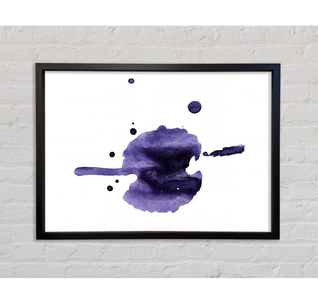 Flow Of Purple - Einzelner Bilderrahmen Kunstdrucke auf Leinwand