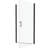 Universal Pivot Shower Door In Matted Black - 1/4" Tempered Glass, 1 3/8" Adjustable, 36000 Times Opening And Closing Trials, Leak-, Simple Installation Advanced Leak Function, Steps