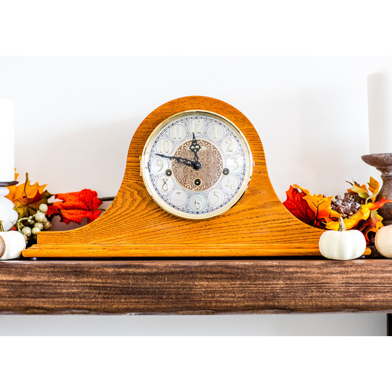 Solid Wood Mechanical Clock, Oak