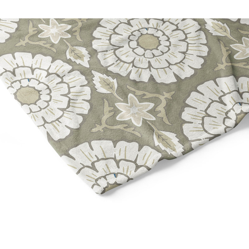 Couverture en velours de coton Lexi, 60" L x 50" W, Taupe