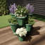 Tour à fleurs empilable Beaupre - 3 pots de fleurs peu encombrants - 3 plantes verticales pour l'intérieur et l'extérieur par Pure Garden-577017598