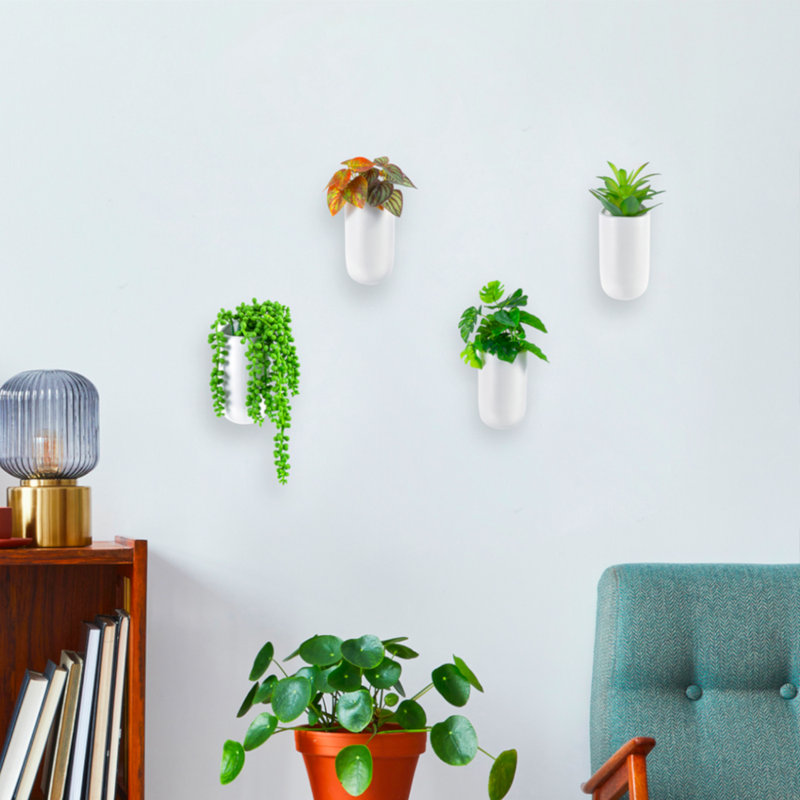 Ceramic Hanging Planter, White