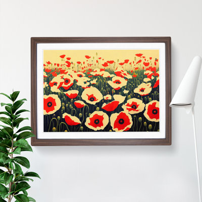 Evolving Poppy Flowers - Framed Print