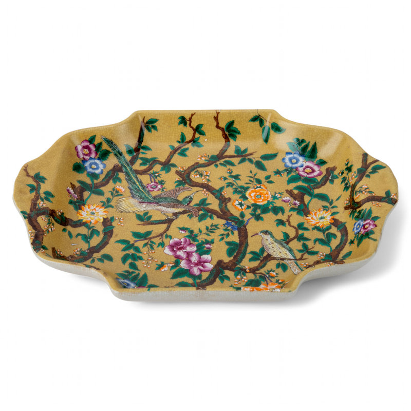 Plateau en porcelaine Beau Jardin