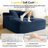 67'' Compression Upholstered Boneless Chaise Lounge, Corduroy Sofa Bed With Deep Seat, Pillows And Armrests, No Assembly Required-261900556