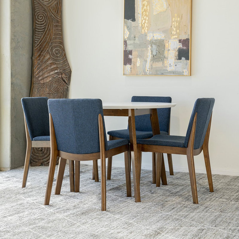 Ensemble repas pour 4 personnes Ailston, Bleu