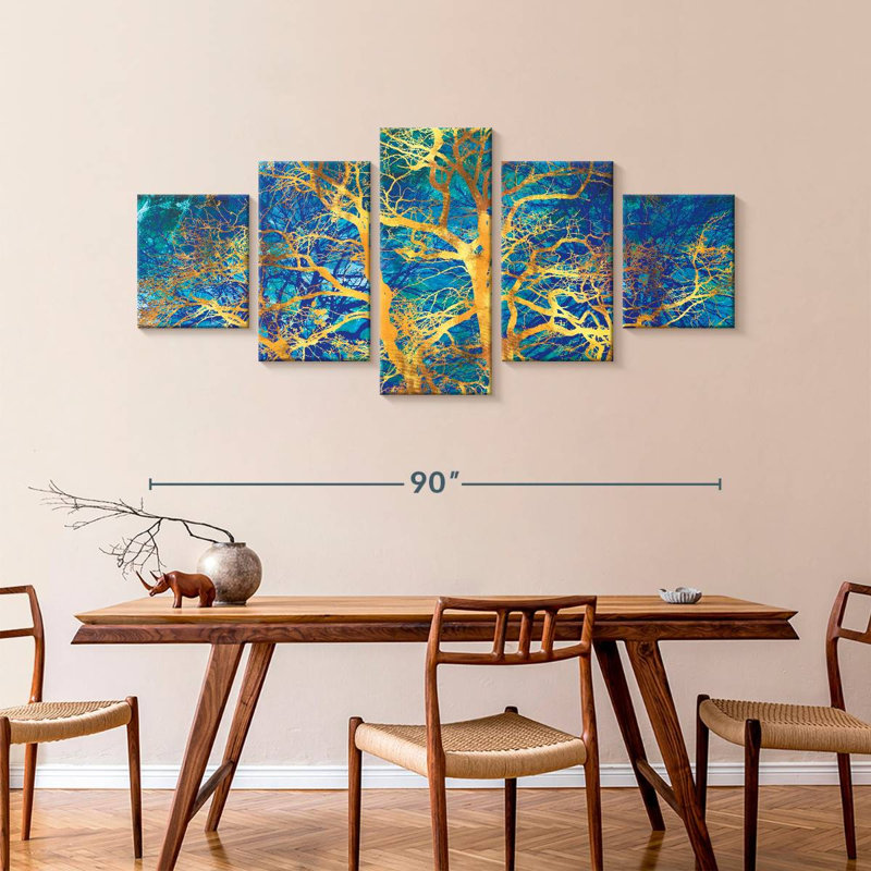 Golden Tree Botanical, 42" H x 92" W