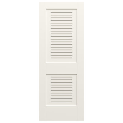 2 Panel Primed MDF Interior Door Slab Full Modern Ventilated Panel