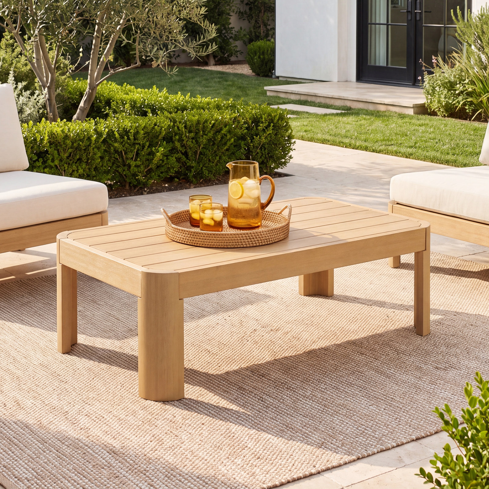 Fontaine 24" Eucalyptus Patio Table