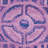Kouerga Hand Tufted Wool/Viscose Geometric Rug in Purple-1405511248