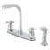 Kingston Brass Concord Two-Handle 4-Hole 8" Centerset Kitchen Faucet with Side Sprayer