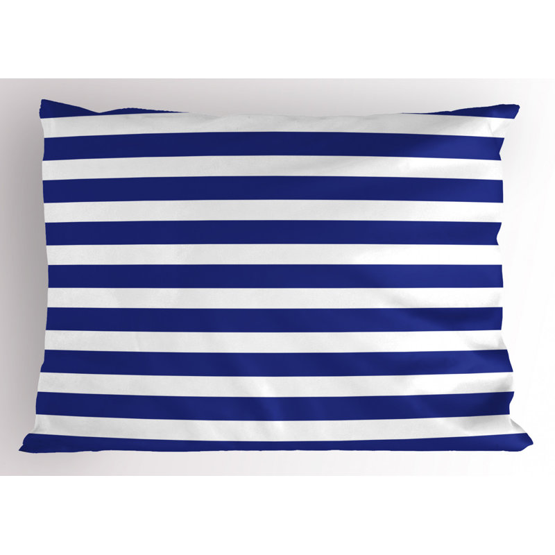 Narwhal Polyester Striped Sham Set, Twin
